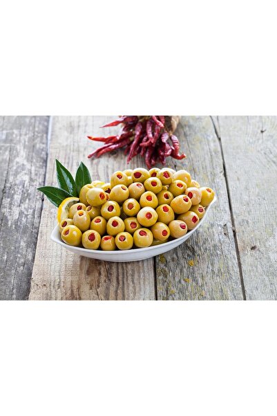 BALIKESİRLİ GURMEYLÜL PEYNİRCİLİK Biberli Yeşil Zeytin 500g