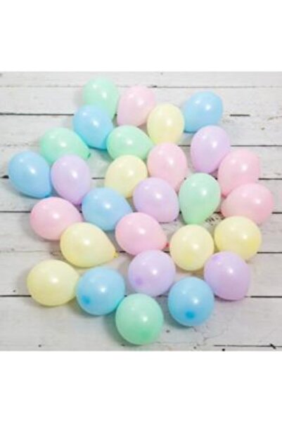 BEST PARTİ DOĞUM GÜNÜ PARTİ SÜSLERİ Mini Macaron Assorted Balloon 6 Inch 50 P...