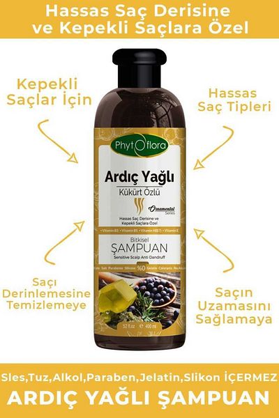 Phytoflora Salt-Free Vegetable Shampoo Special for Sensitive Scalp and Dandruff