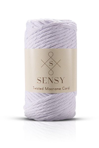 SENSY Premium Scanned Macrame Macrame Hobby Rope Alb