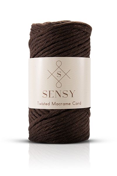 SENSY Premium Taranan Macrame Macrame Hobby Floss Bitter Brown