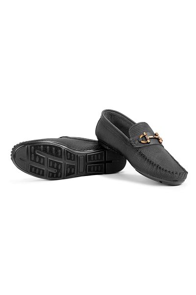 Ducavelli Pantofi Casual bărbați din Piele naturală Verde, Pantofi Rok Loafer Negri
