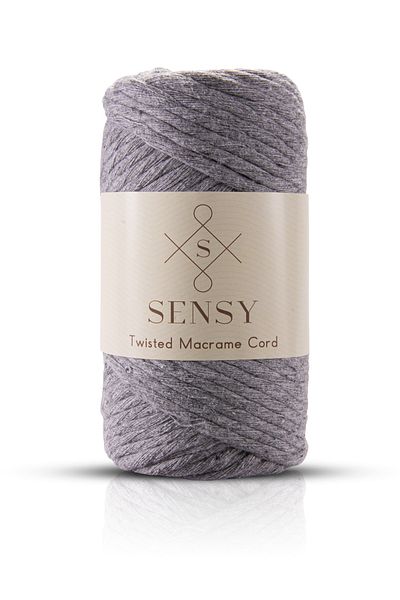 SENSY Premium Scanned Macrame Macrame Hobby Rope Gri mediu