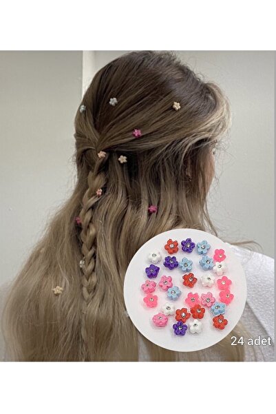 NEW HİLL Ornament de păr colorat-24 buc