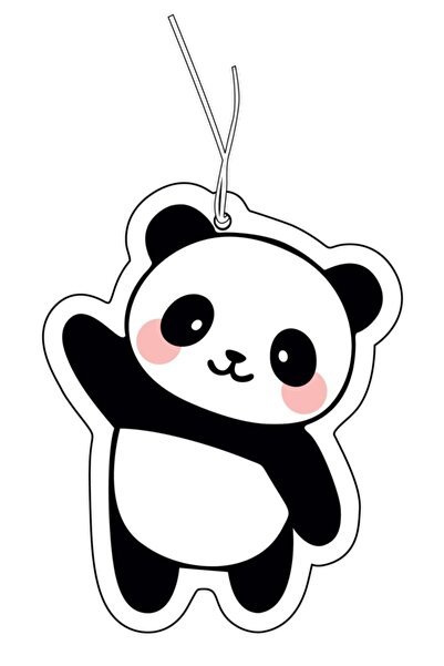 Genel Markalar Sevimli Panda Tasarımlı Dekoratif Oto Kokusu