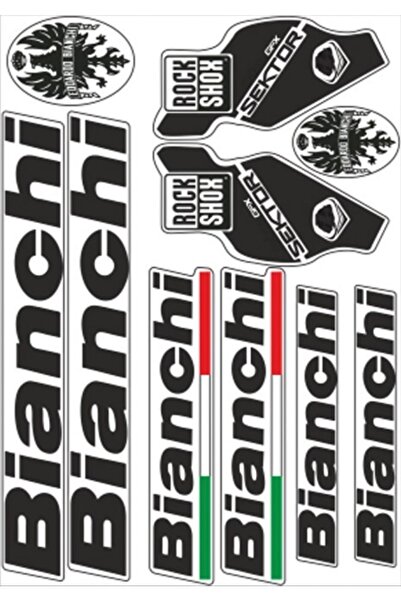 Bianchi Bisiklet Yazı Takımı Siyah