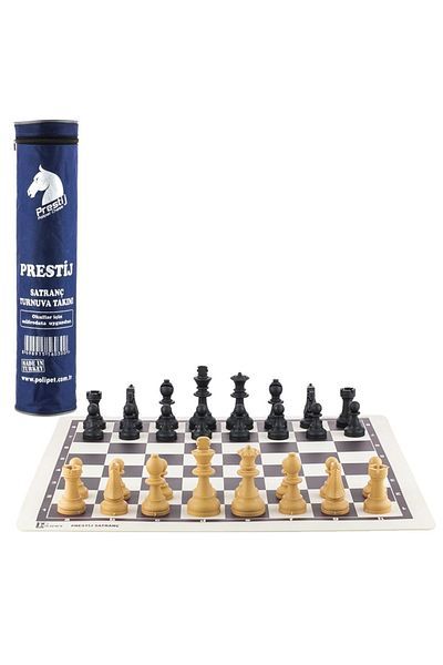 Prestijj Prestige Chess Set Large Size 45x45cm Roll Chess with Bag