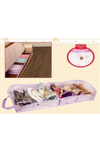 Çokuygunuz 10 Compartment Zippered Foldable Shoe Storage Carrying Storage