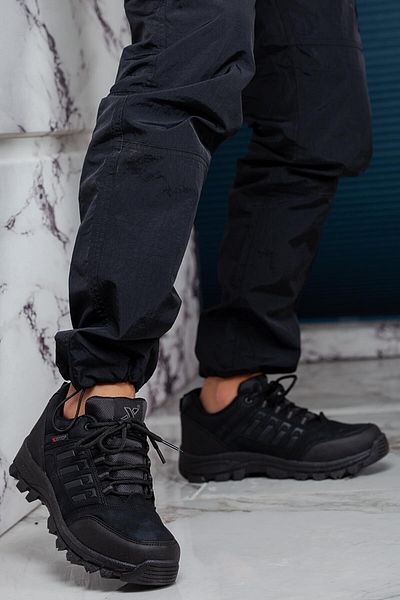 İmerShoes Καθημερινές μαύρες ανδρικές μπότες με γούνινο φερμουάρ και κορδόνι για τα δάχτυλα και τακούνια X5-x6
