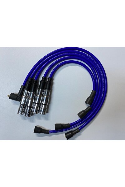 CHAMPION SPARK PLUG WIRE SET Volkswagen Polo 100 Clasıc 1.6 8v 95-01 Aft 4cc 8.5 Mm Mavi Silikon Performans Buji Kablosu