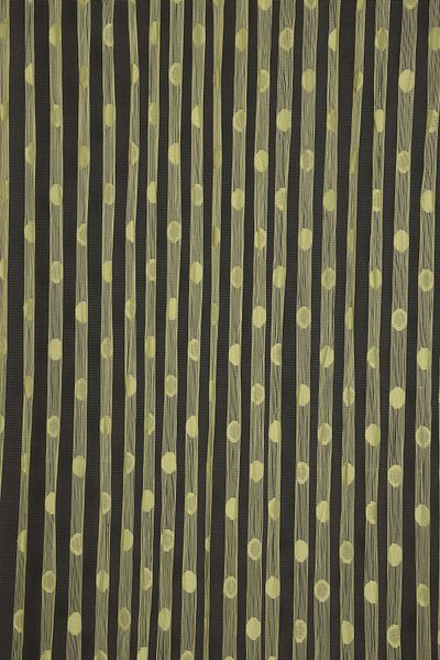 AKÇA TEKSTİL Small Polka Dot Model Green Color Ready Rope Curtain 300*270 Cm