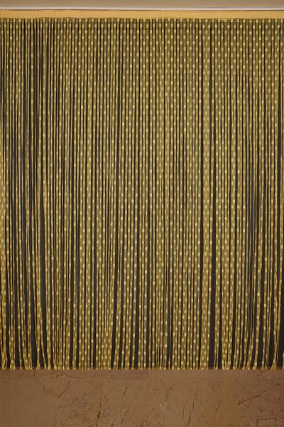 AKÇA TEKSTİL Small Polka Dot Model Chick Yellow Color Ready Rope Curtain 300*270 Cm