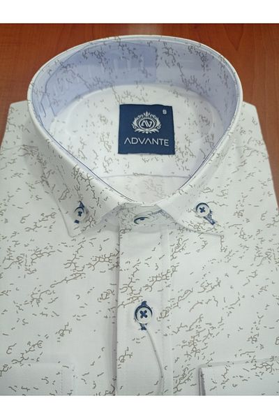 ADVANTE Cămașă pentru bărbați Güncüoğlu 100% bumbac cu mânecă lungă, slim fit