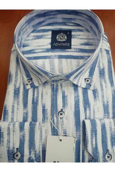ADVANTE Cămașă pentru bărbați Güncüoğlu 100% bumbac cu mânecă lungă, slim fit