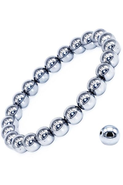Tesbih Atölyesi Certified A Quality Natural Hematite Stone Bracelet