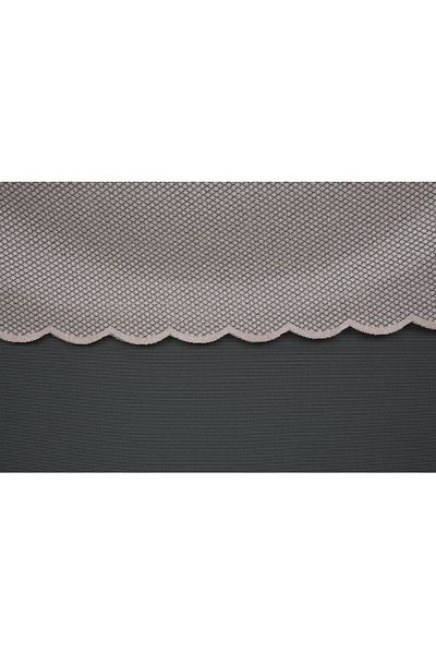 AKÇA TEKSTİL Honeycomb Model Powder Color Single Wing Pleated Background Curtain 75*260 cm