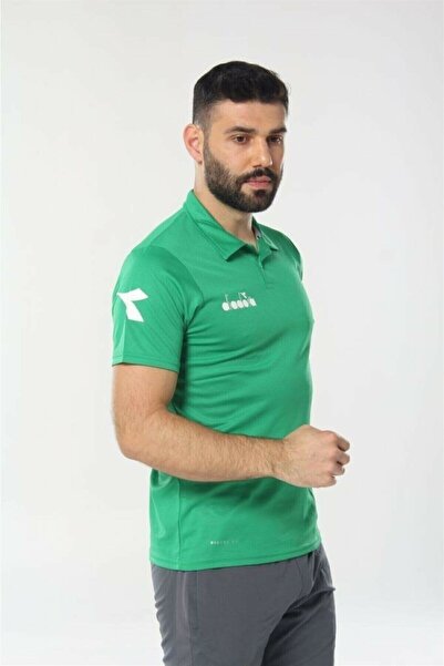 Diadora Μπλουζάκι Nacce Light Green Polo Collar - 1tsr06-lightgreen