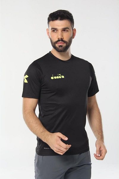 Diadora Ανδρικό μαύρο μπλουζάκι Nacce - 16tsr05