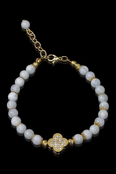 Dünya Doğal Taş Moon Stone Bracelet