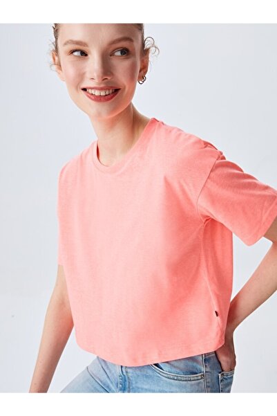 Ltb تي شيرت وردي للسيدات من Lelole