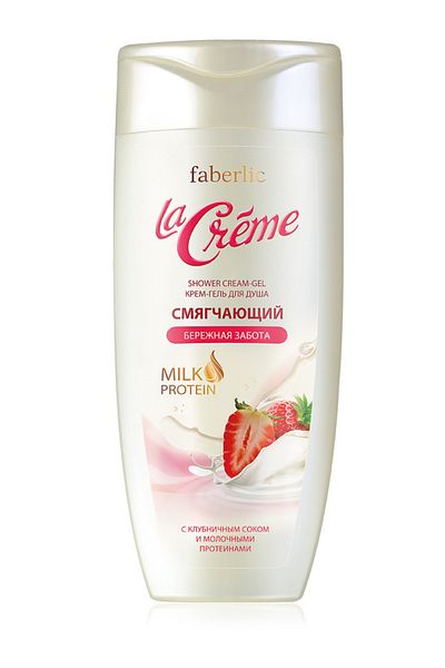 Faberlic سلسلة La Crème - جل استحمام ناعم وكريمي