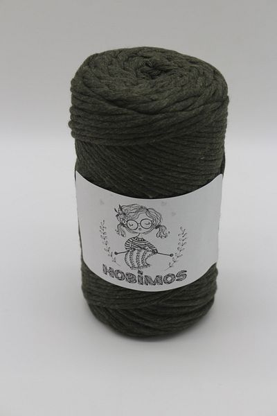 Hobimos Πολυτελές βαμβακερό 3mm Μονό Περιστρεφόμενο 100% Βαμβακερό νήμα μακραμέ 250 γραμμάρια
