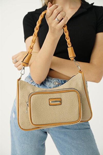 Top All BAG Vizon Kadın Iki Bölmeli El Ve Omuz Çanta