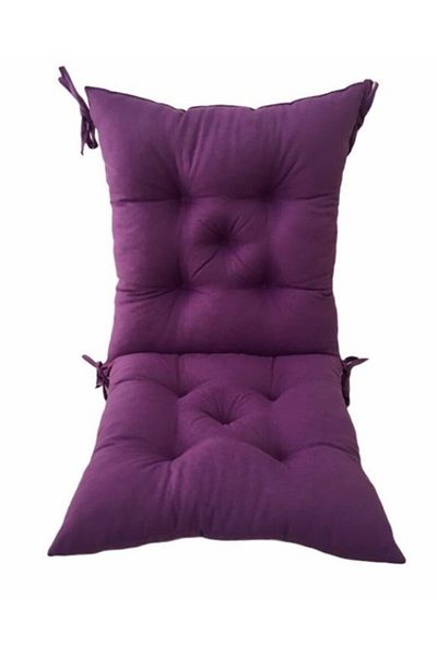 Bykutlay Home Collection Purple Color Backrest Chair Cushion 45*85 cm