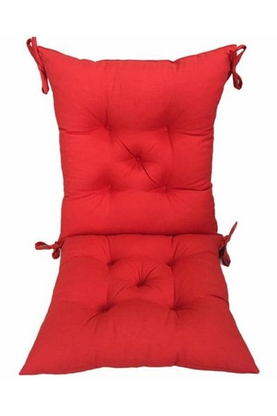 Bykutlay Home Collection Red Color Backrest Chair Cushion 40*85