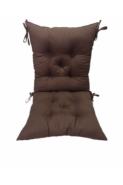 Bykutlay Home Collection Възглавница за стол без облегалка, тъмнокафява