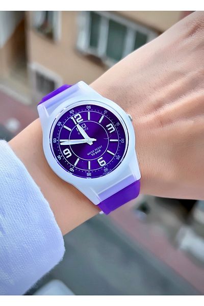 Q&Q Unisex Wristwatch Silicone Cord Waterproof Teenager Watch Sports Model