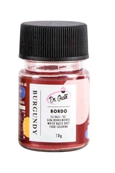 Dr. Gusto Su Bazlı Bordo Toz Gıda Boyası 10 gr