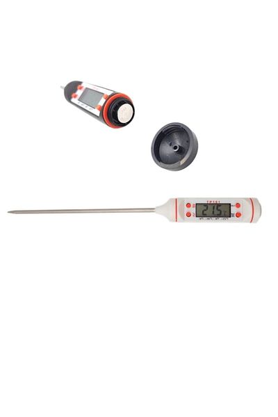 SolinpaTech Snr White Digital LCD Kitchen Thermometer Food Milk Food BBQ Yogurt Thermometer