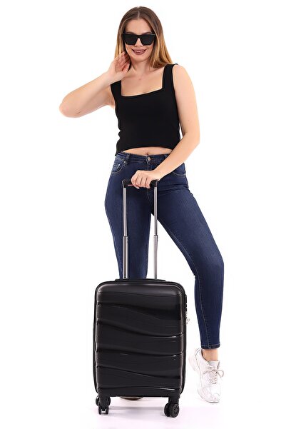 MGV Polipropilen Dalgalı Model Küçük Boy Valiz