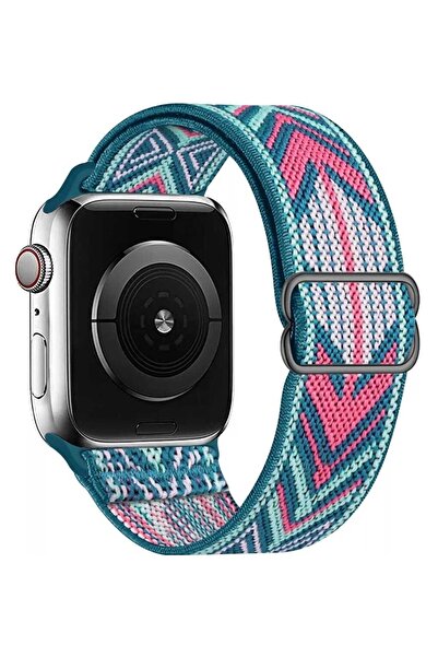GREGOSS Apple Watch Band 2 3 4 5 6 7 8 9 10 Se 42-44-45 Mm Çelik Tokalı Elast...