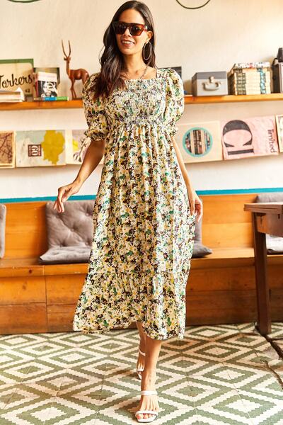 PARK İSTANBUL64 Palton kaki de damă cu glugă