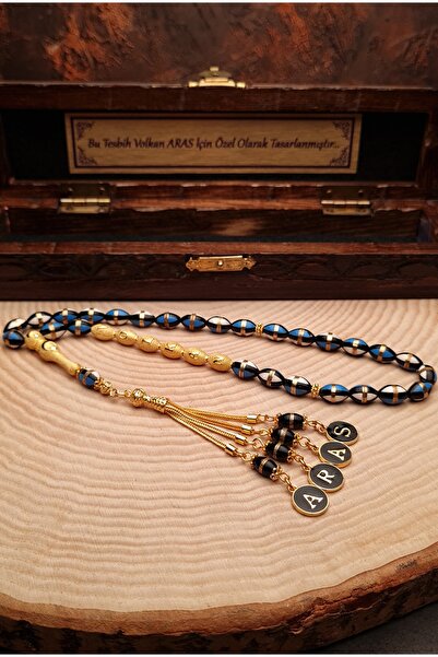 OTTOTESBİH Erkek Hediyelik Gümüş Püsküllü Kuka Tesbih Isimli Tespih