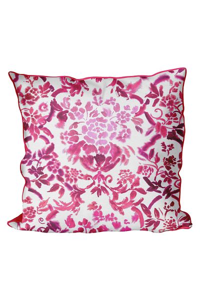 Alacastore Floral Patterned Ribbed Decorative Pillow Cushion Cover