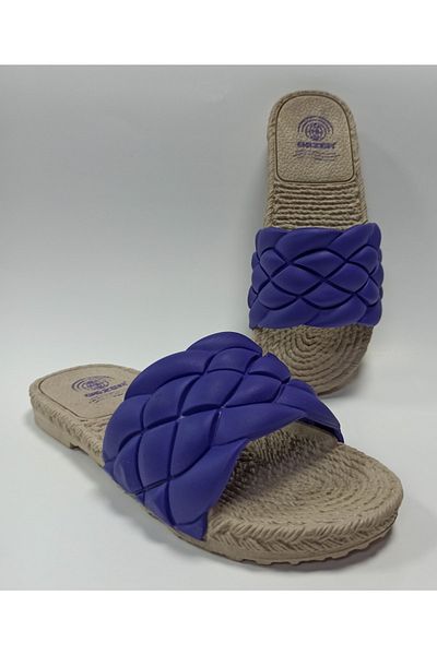 GEZER Talpă din plastic anti-alunecare violet pentru femei, piscină, plajă, terasă, balcon, casă și papuci de stradă