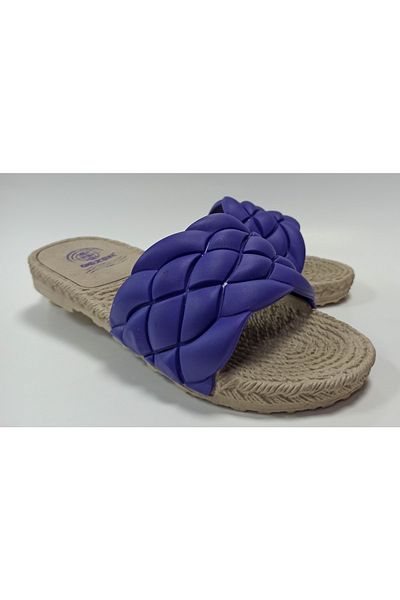 GEZER Talpă din plastic anti-alunecare violet pentru femei, piscină, plajă, terasă, balcon, casă și papuci de stradă