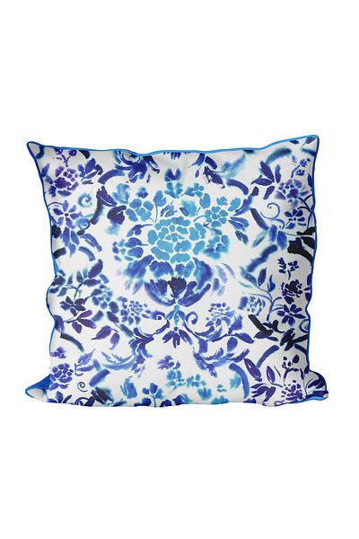 Alacastore Husă de pernă decorativă cu model boem albastru