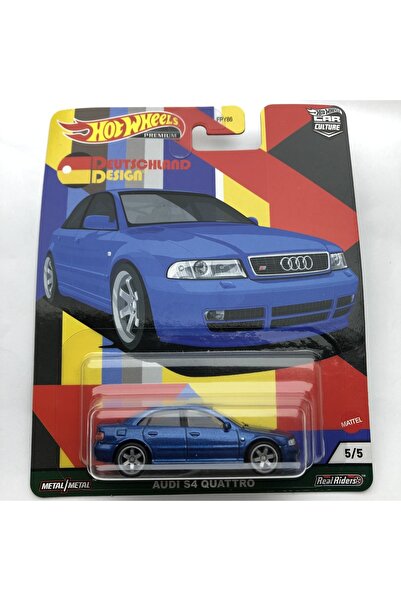 HOT WHEELS Audı S4 Quattro Blue Mini Araba Premium 1:64 Ölçek Hotwheels Marka...