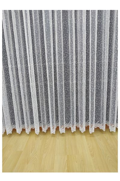 Tül Shop New Season Suitable for French Glass Snowflake Floor Embroidered Ironing Will Not Ask Draped Tulle Curtain Sparse Pleat