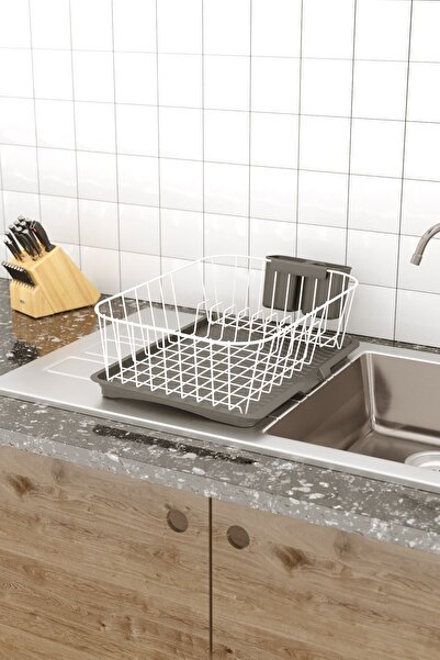 Teknotel TEK KATLI BULAŞIKLIK TABAKLIK OLUKLU TEPSİ BEYAZ KB085