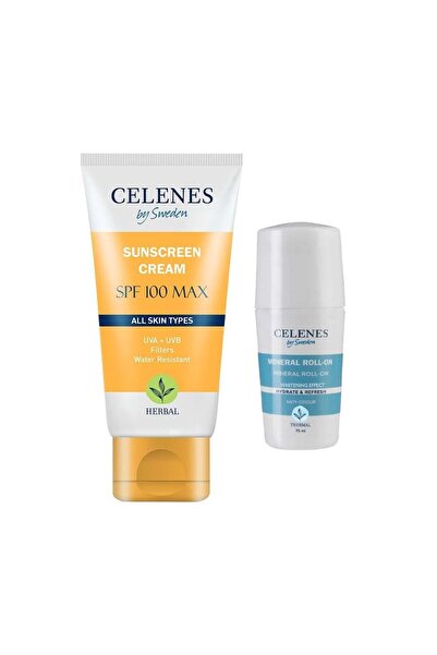 Celenes By Sweden Roll On 75 ml ve Güneş Kremi 100 Max Spf 50 ml