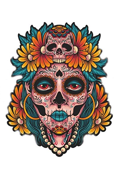 MegaSticker ملصق للفتيات المزورة مقاس 14 × 12 سم للدراجة النارية والخوذة والك...