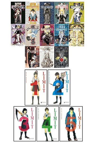 AKILÇELEN YAYINEVİ 2 Manga Serisi 18 Kitap / Death Note - Ölüm Defteri (13 Ki...