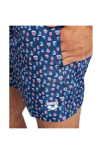 ARENA Пляжні шорти Allover Navy Multi Чоловічі морські шорти темно-сині 005253710