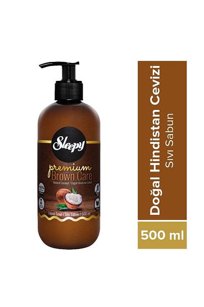 Sleepy Premium Brown Care Natural Coconut Liquid Soap 500 Ml