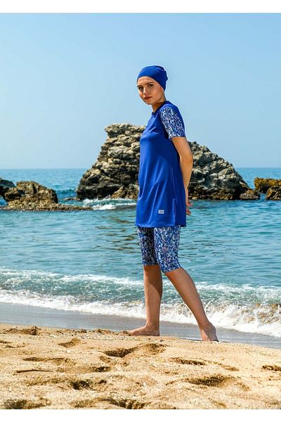 Elif Okur Short Sleeve Pool Swimsuit 7432